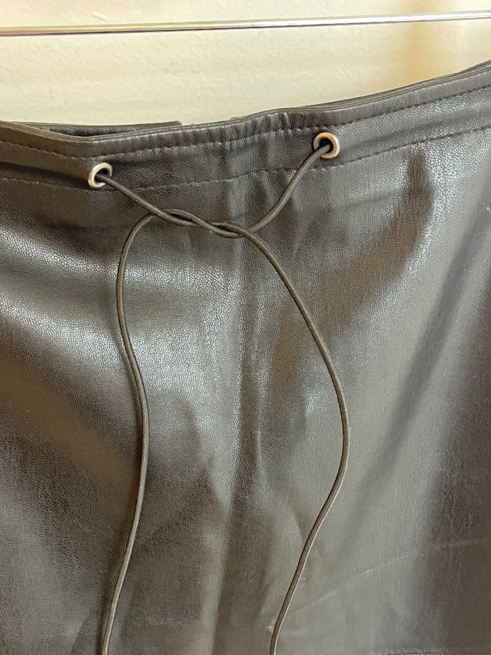 French Connection Faux Leather Mini Skirt Size 2 Like New